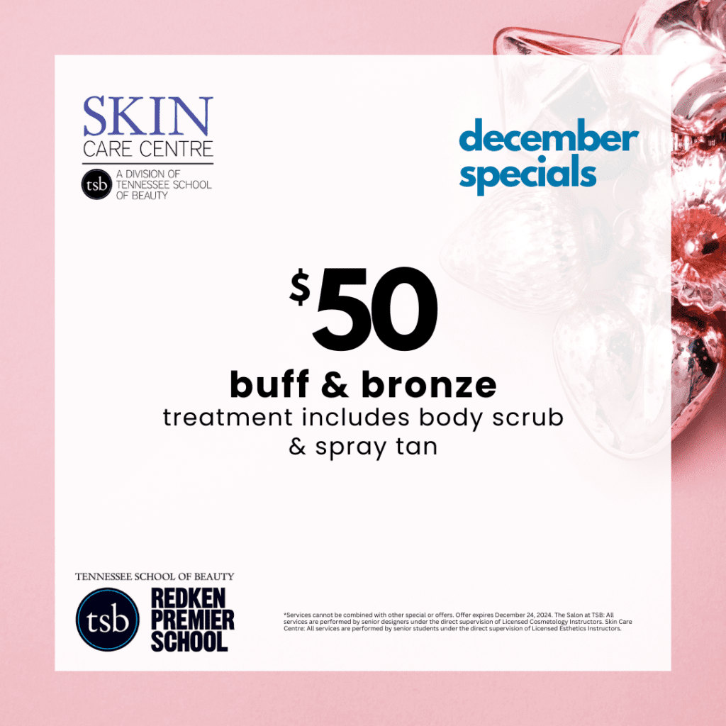 Tennessee School of Beauty December Specials